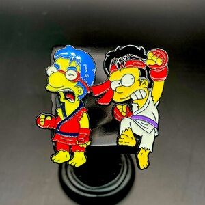 Bart Simpson and Milhouse Karate pins